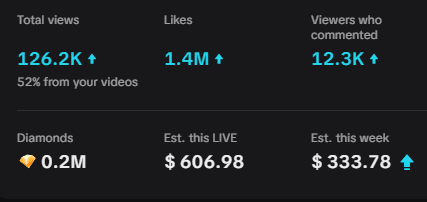 Buyer earnings screenshot